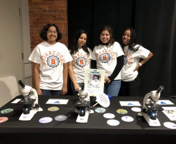 WiSE Women of Color in STEM volunteering at the MOST