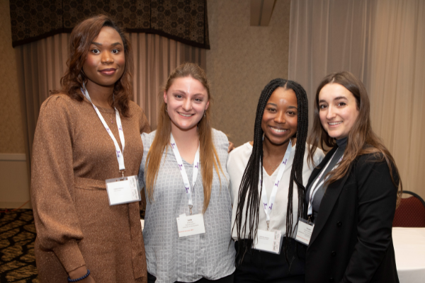 Left to right: Treasure Bellamy, Julia Riley, Catherine Campbell, and Yousr Dhaouadi