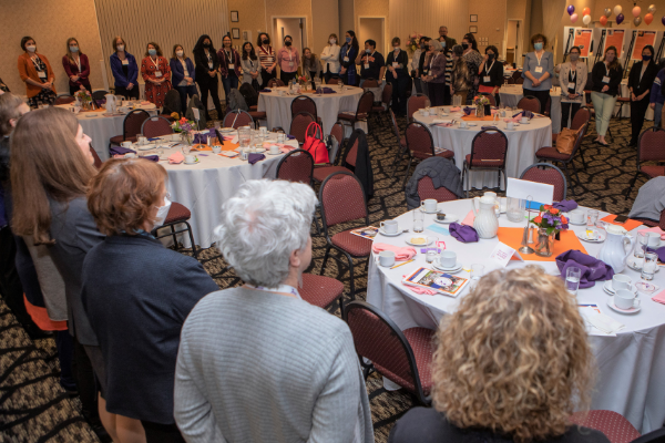 Participants making a WiSE community circle