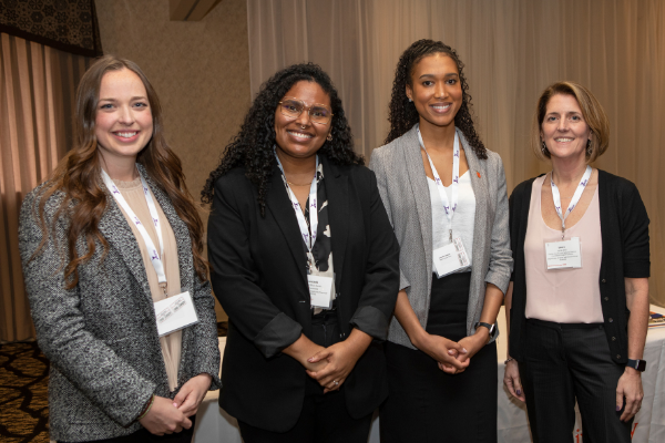 Left to right: Kayla Wagner, Francielli Silva Genier, Dr. Ariel Ash-Shakoor, and Dr. Laura Lautz